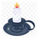 Luz de vela acesa  Ícone