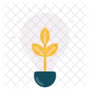 Luz led ecológica  Ícone