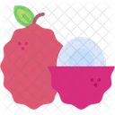 Lychee Fruit Exotic Fruit Icon