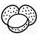 Lychee Two With Half Peeled  Icon
