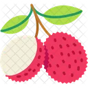 Lychee With Half Peeled Lychee Vegetable Icon