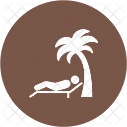 Lying on bed  Icon