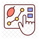 Lymph node diagram  Icon