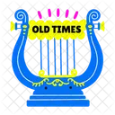 Lyre Harp Instrument Icon