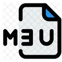 Arquivo M 3 U  Ícone