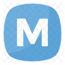 M Emoji Letter Icon
