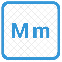 M alphabet  Icon