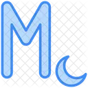 Buchstabe m  Symbol