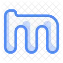 M Buchstabe Alphabet Buchstabe Icon