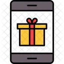 M Commerce Caja De Regalo Compras En Linea Icono