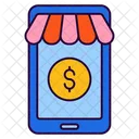 M Commerce Mobile Commerce Dollar Icon