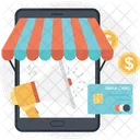 Mcommerce Mobile Shopping Icon