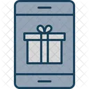 M Commerce Giftbox Online Shopping Icon