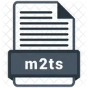 M 2 Ts Arquivo Formato Ícone