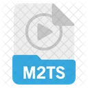 File M 2 Ts Format Icon