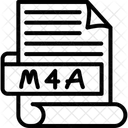 M 4 A Ma File Ma Format Icon