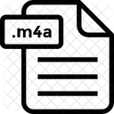 M 4 A Datei Blatt Symbol