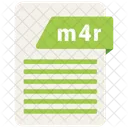 M 4 R Format Document Icon