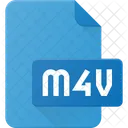 M 4 V Datei Video Symbol