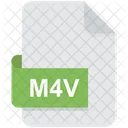 M 4 V Dateityp Video Symbol