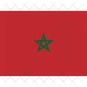 Ma Maroc Drapeaux Iso Icône