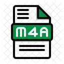 M 4 A、ファイル、ドキュメント アイコン