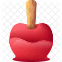 Maçã caramelizada  Ícone