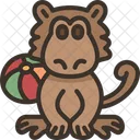 Macaco Bola Animal Icon