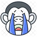 Macaco Chorando Coroa De Macaco Macaco Ícone