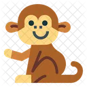 Macaco feliz  Ícone