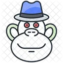 Macaco Macaco Triste Abelha Ícone