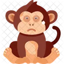 Macaco Suando Frio Suor Frio Nervoso Ícone