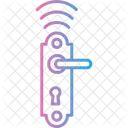 Macaneta Da Porta Macaneta Da Porta Fechadura Da Casa Do Hotel Macaneta Entrada Sala De Seguranca Tecnologia Sem Fio Fechadura Inteligente Ícone