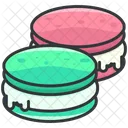 Macaroons Cream Biscuit Icon