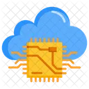 Macchina Cloud Processore Icon