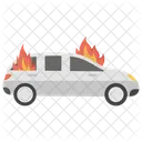 Incendio Auto Incendio Auto Incendio Su Auto Icon