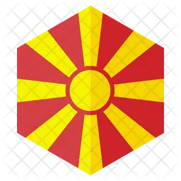 Macedônia Flag Ícone