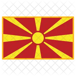 MACEDONIA Flag Icon