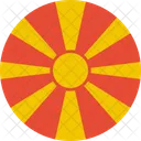 Macedonia Republic Flag Icon