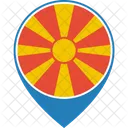 Macedonia Republic Flag Icon