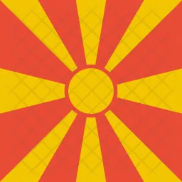 Macedonia Flag Icono