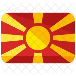 Macedonia Flag Icono