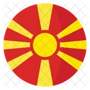 Macedonia Flag Country Icon