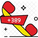 Macedonia Country Code Phone Code Icon