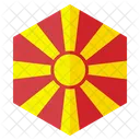 Macedonia Country Flag Icon
