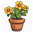 Maceta Planta Flor Icono
