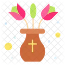Maceta Decoracion Flor Icono