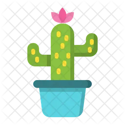 Maceta de cactus  Icono