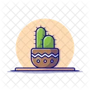 Maceta de cactus  Icono