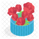 Flores Maceta Rosas Icono